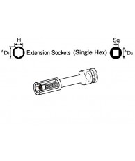 1/2" MT Extension Socket (Tube Magnet Type)